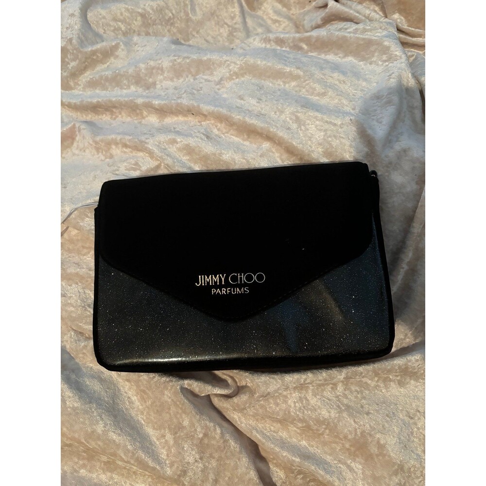 Jimmy Choo Trousse black glitter pouch - Picture 2 of 6